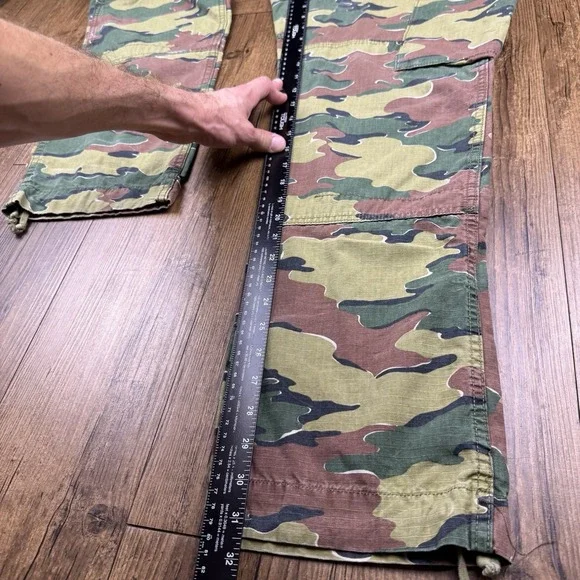 Vtg Polo Ralph Lauren Combat Trousers Men 40x31 Camo Cargo Pants OG 107 Straight - Picture 13 of 16